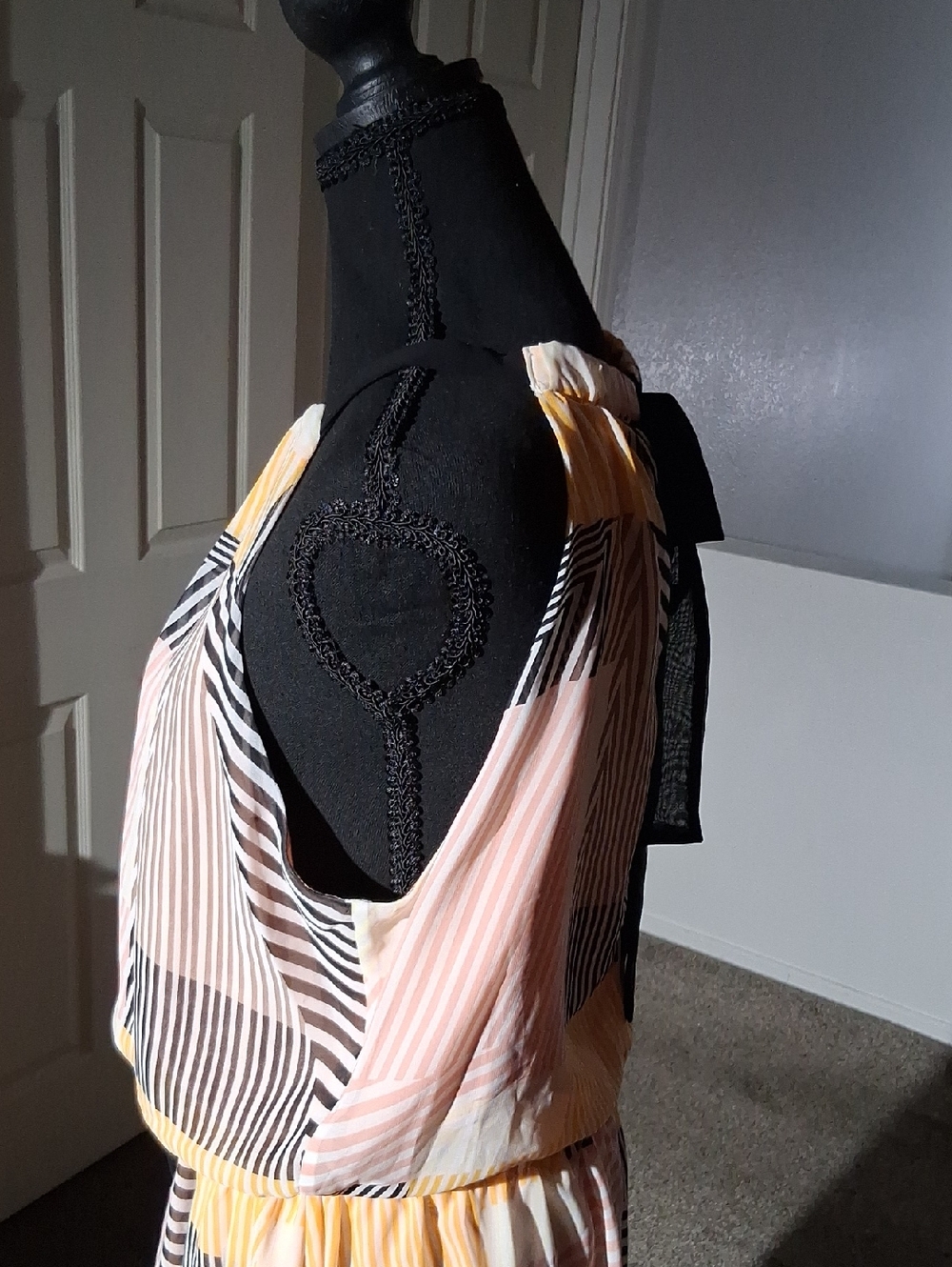 Vince Camuto Pink and Yellow Striped Dress - Picture 7 of 8